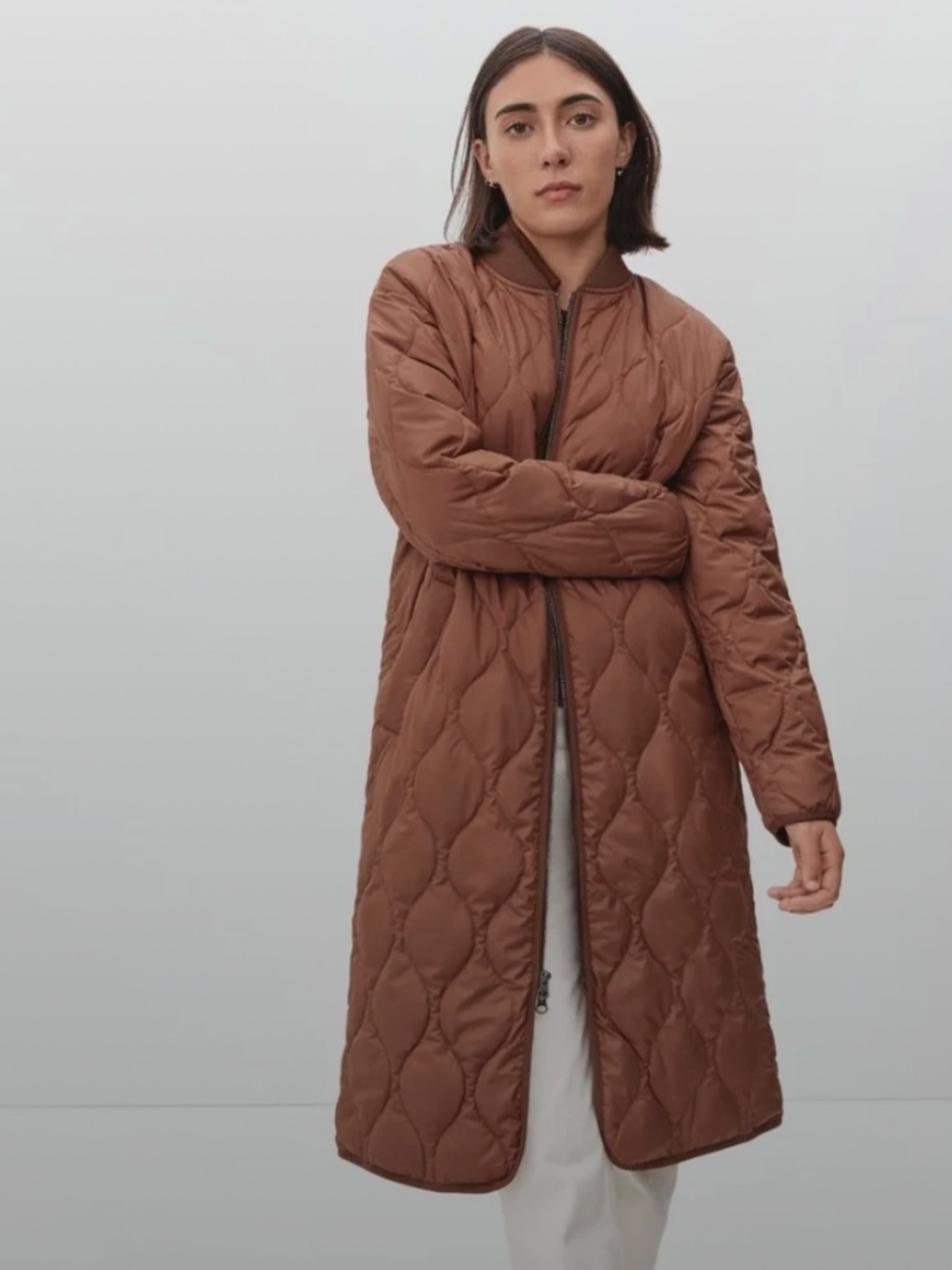 Everlane ReNew Long-Liner Quilted Coat